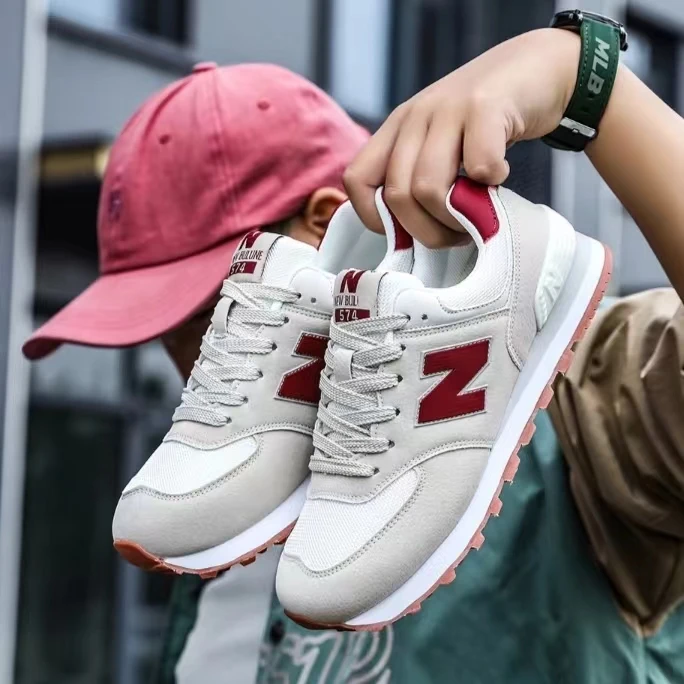 【商场正品】断码短号春秋款经典574轻便防滑舒适透气潮男女休闲鞋