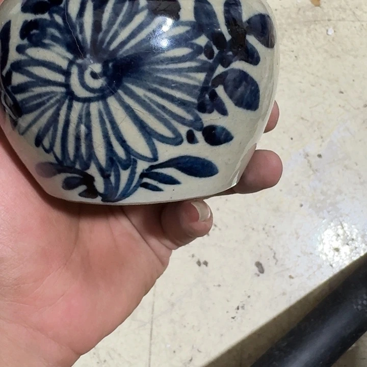 用***8摆件瓷器 摆件 杆子 青花