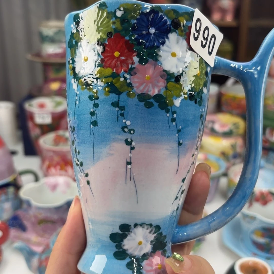景德镇手绘高温釉下彩陶瓷茶具