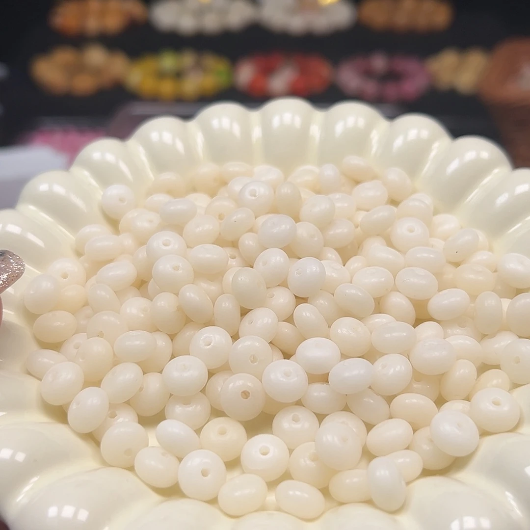 手串菩提根/象牙果微瑕卡9白色算盘300颗