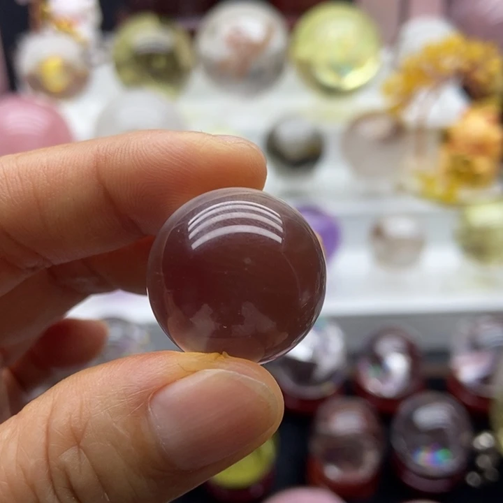 未镶嵌水晶摆件白水晶球2.3cm