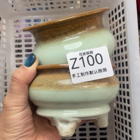 紫砂花盆微瑕100口径7.5左右