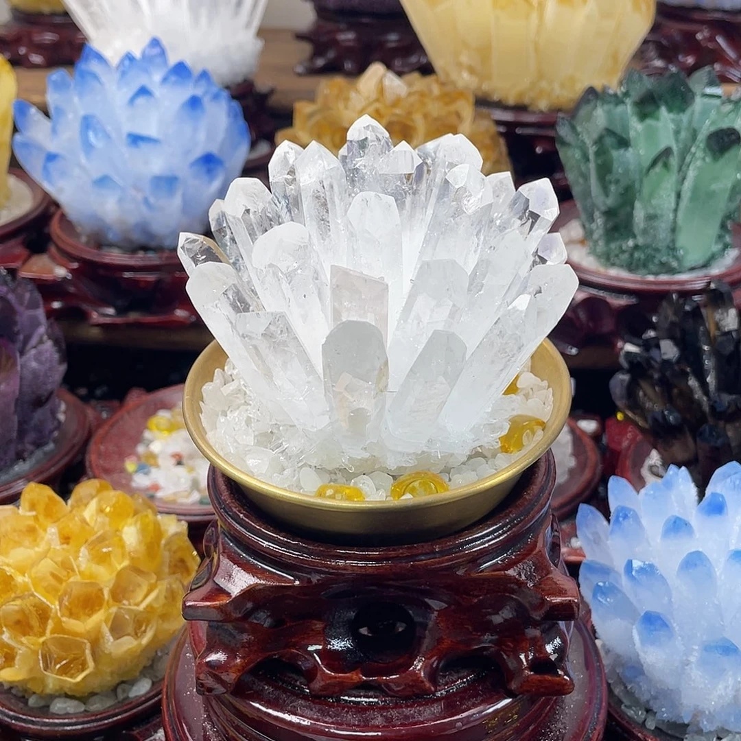 ᝰ***姜石材天然白水晶128