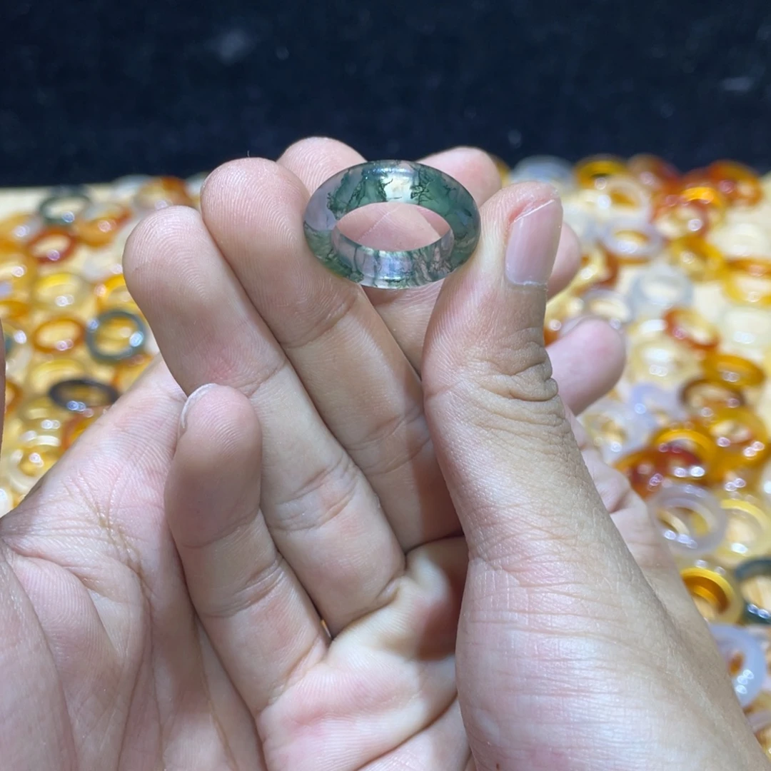 玛瑙/玉髓合金戒指208号港13 默认瑕疵