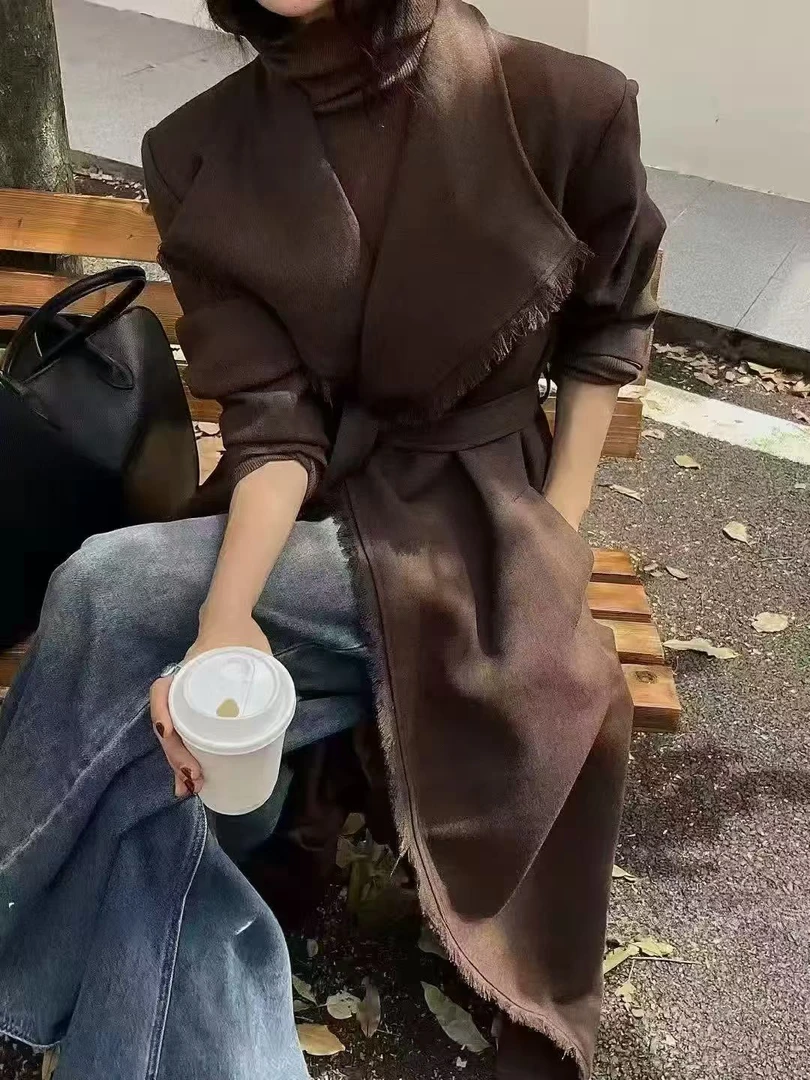 【大衣】秋冬季高档外套设计感时装女装服装9676[JSG]J