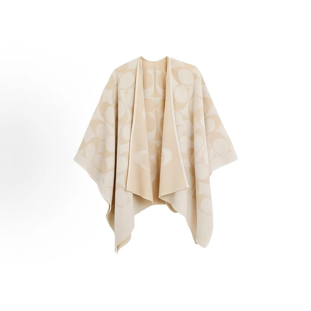 COACH/蔻驰女士时尚披肩双面可用127*127空调房可用