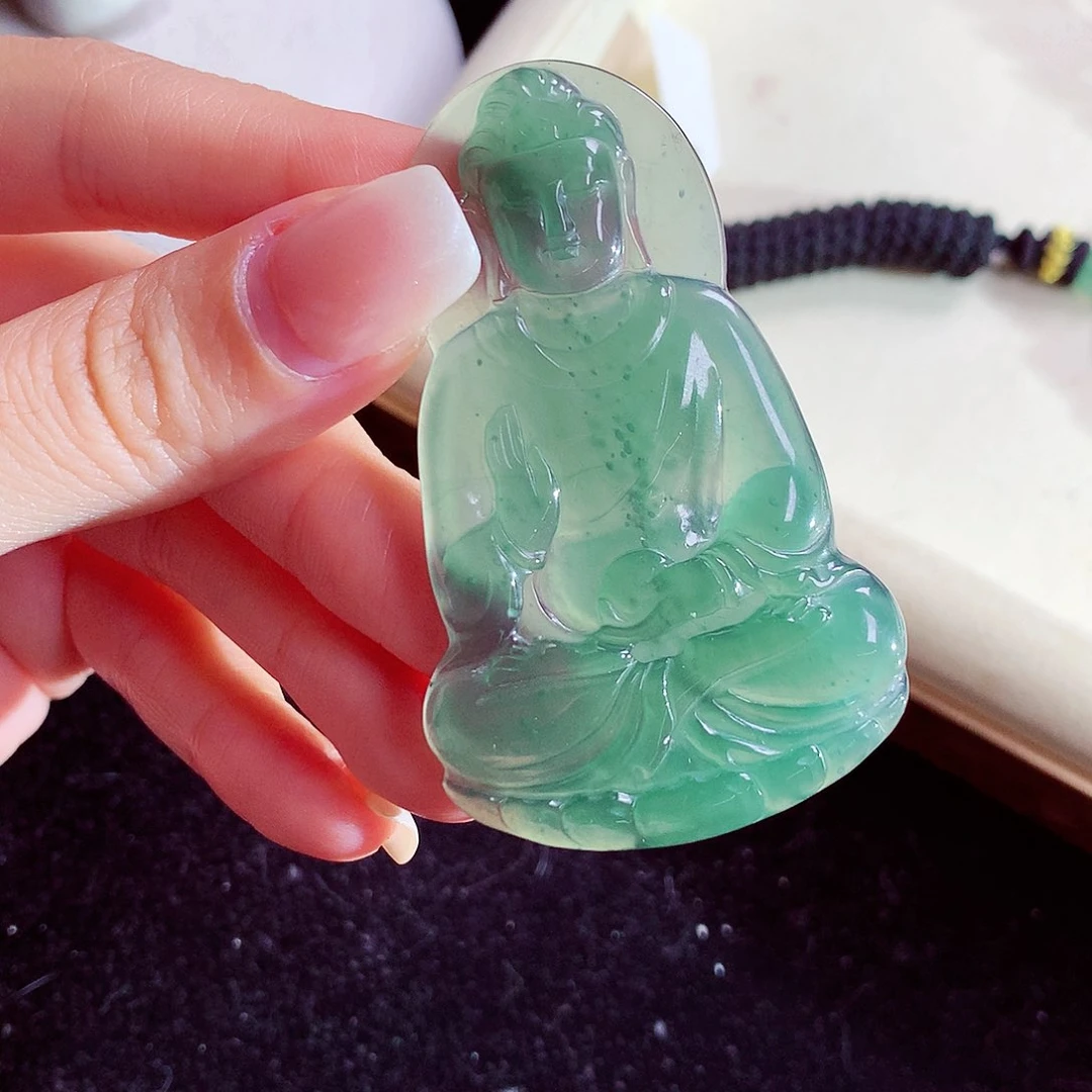 颈饰未镶嵌翡翠天然