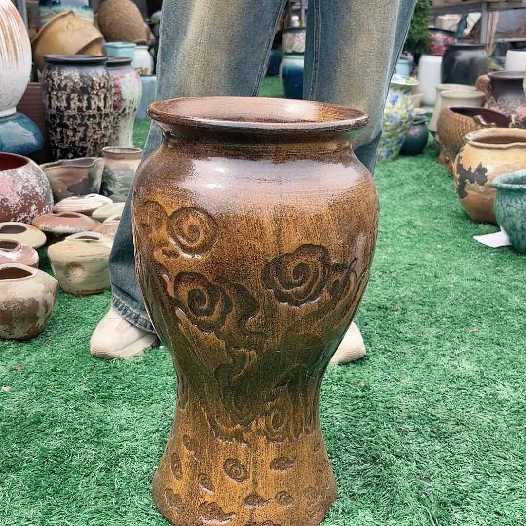 紫砂花盆王嫂花盆直播0604-159高44口22