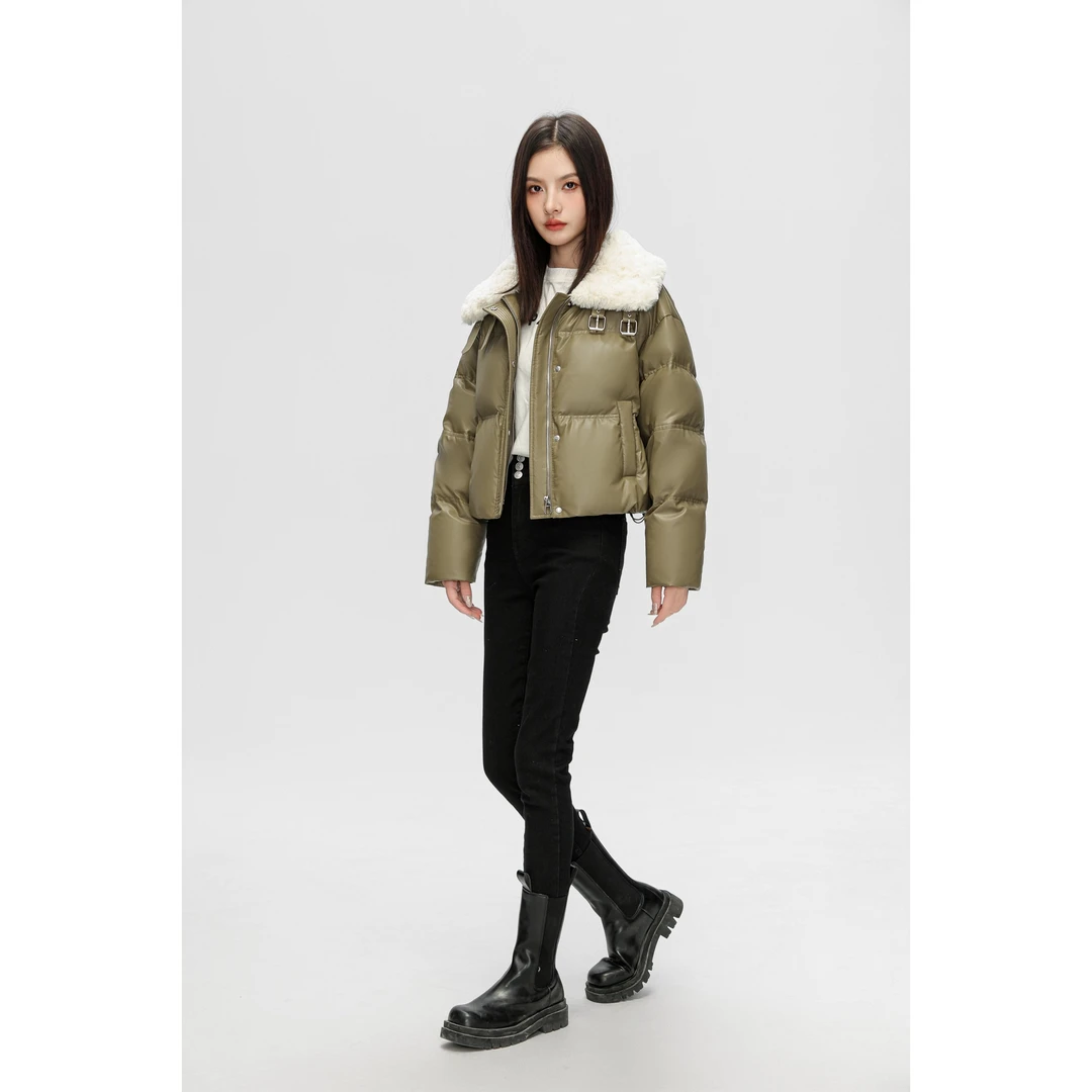 【管管专属】YANJING/颜境时尚潮牌精致短款羽绒服88AW8350