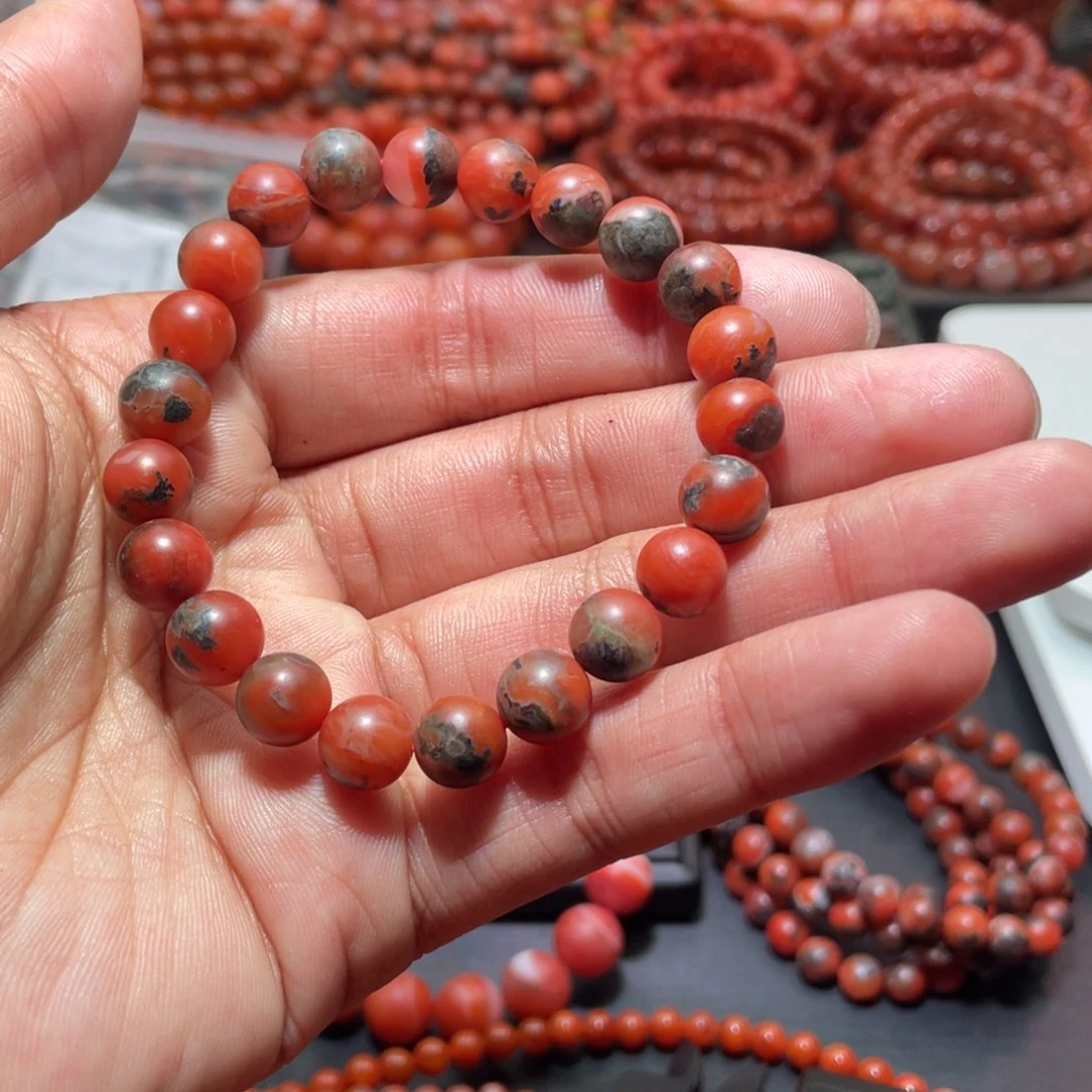南红玛瑙手链未镶嵌