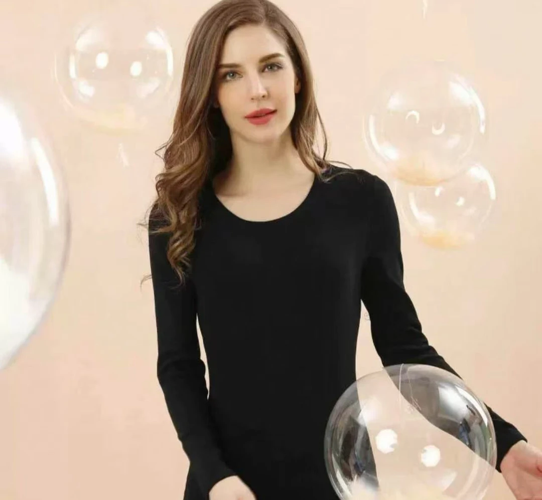 女款羽棉暖蓬打底上衣1224