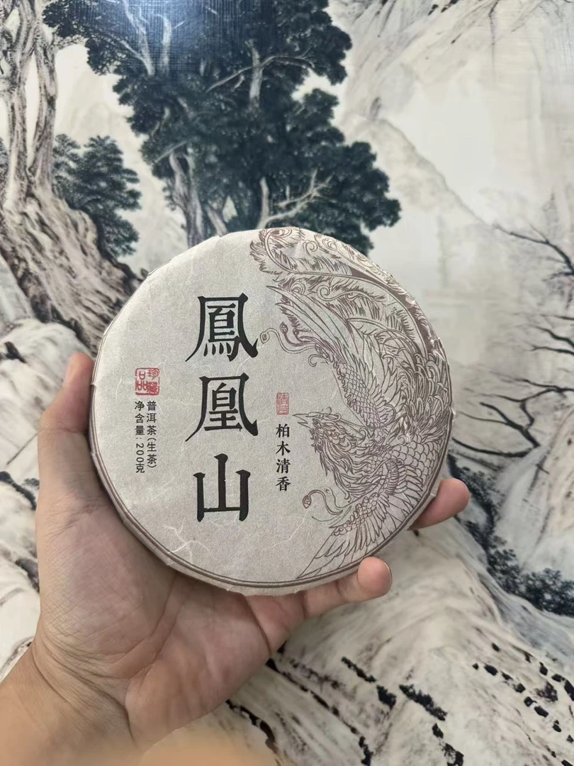 2024年凤凰山古树生茶头春200克饼