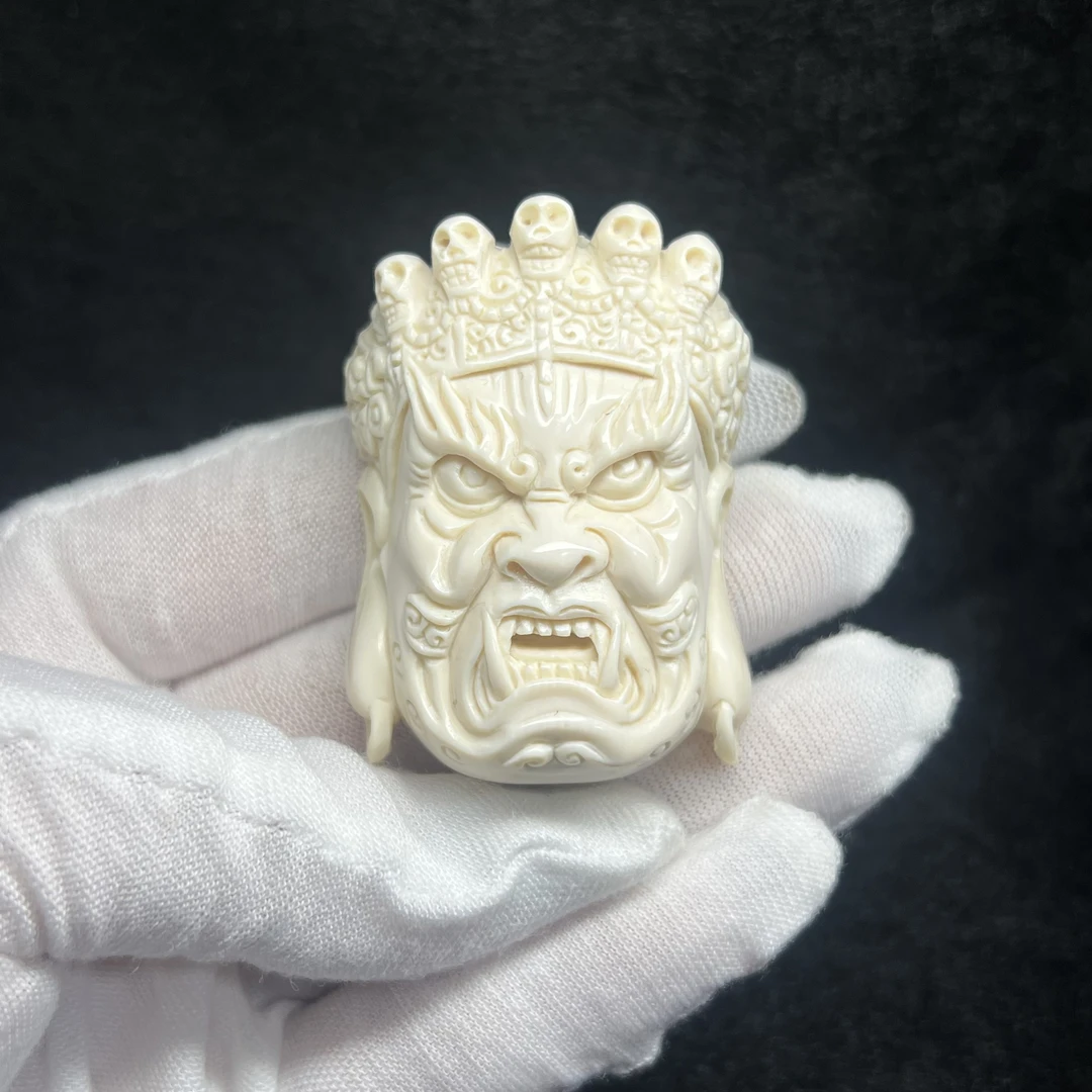 A0059大黑天猛犸牙工艺品