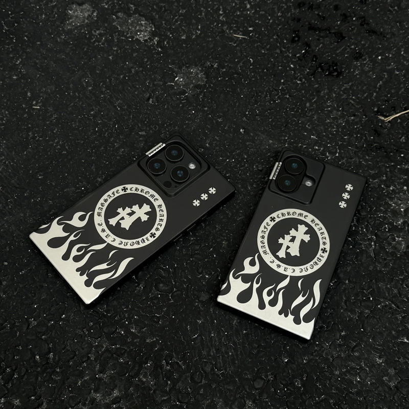 欧美潮牌磁吸适用苹果15Promax手机壳创意iPhone14/15pro个性防摔