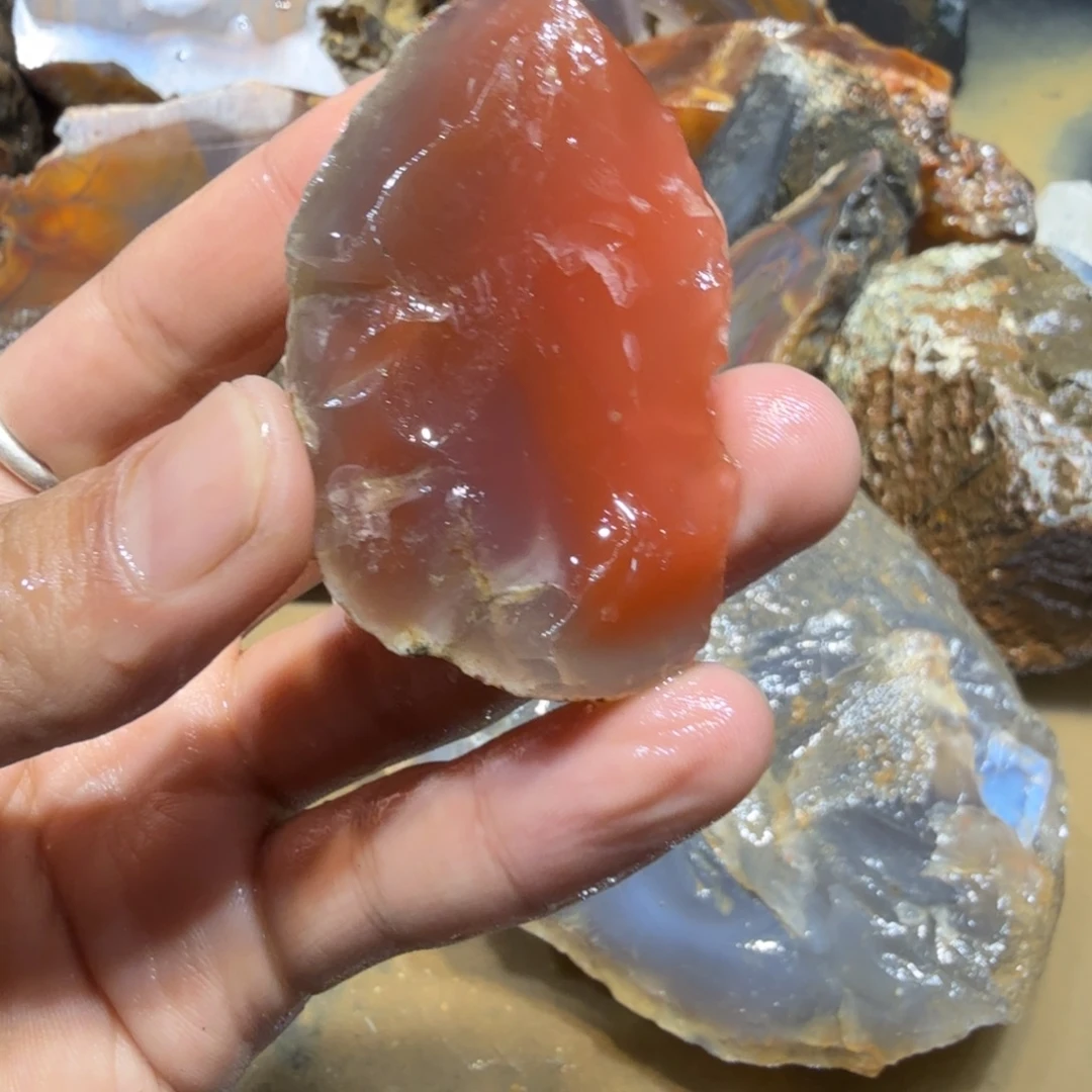 未镶嵌玛瑙/玉髓珠宝半成品