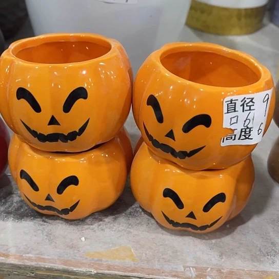 多肉绿植陶瓷花盆9.9包邮，有孔