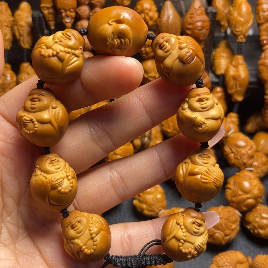 【闪购商品】手串/手链橄榄核光面弥勒
