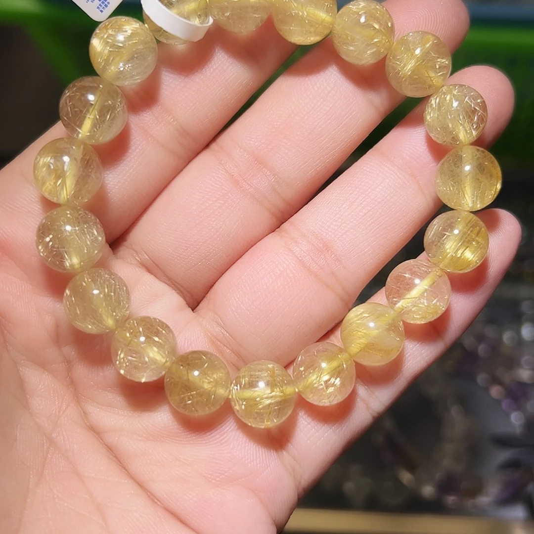 水晶手链未镶嵌发晶高货10毫米