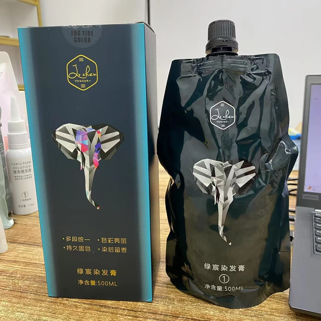 黑茶色染膏G416大包装多段一步到位大容量留香控油持久香氛修护