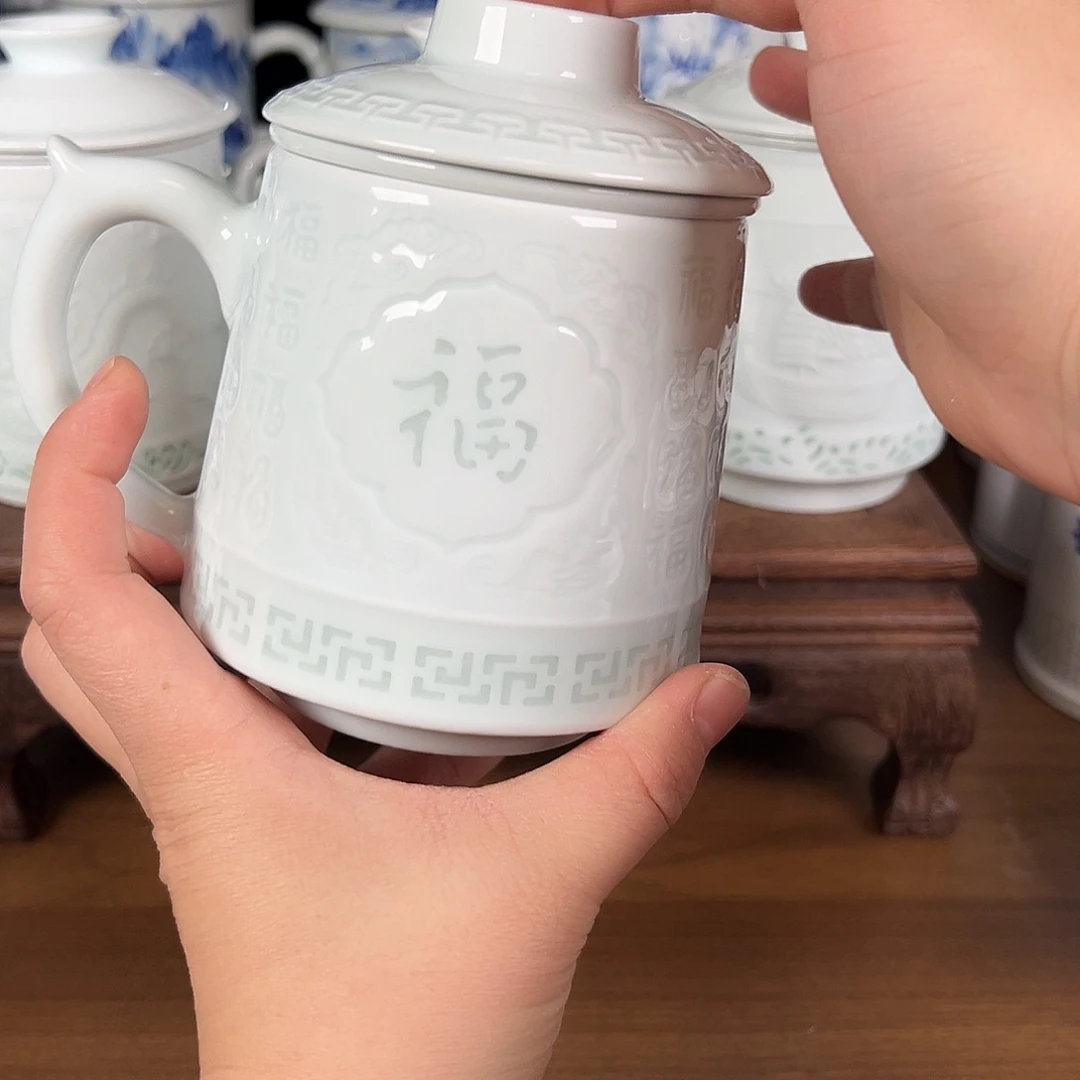 景德镇高温陶瓷办公杯