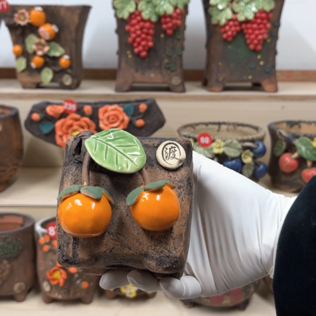 【闪购商品】紫砂花盆号内口7外高8.5