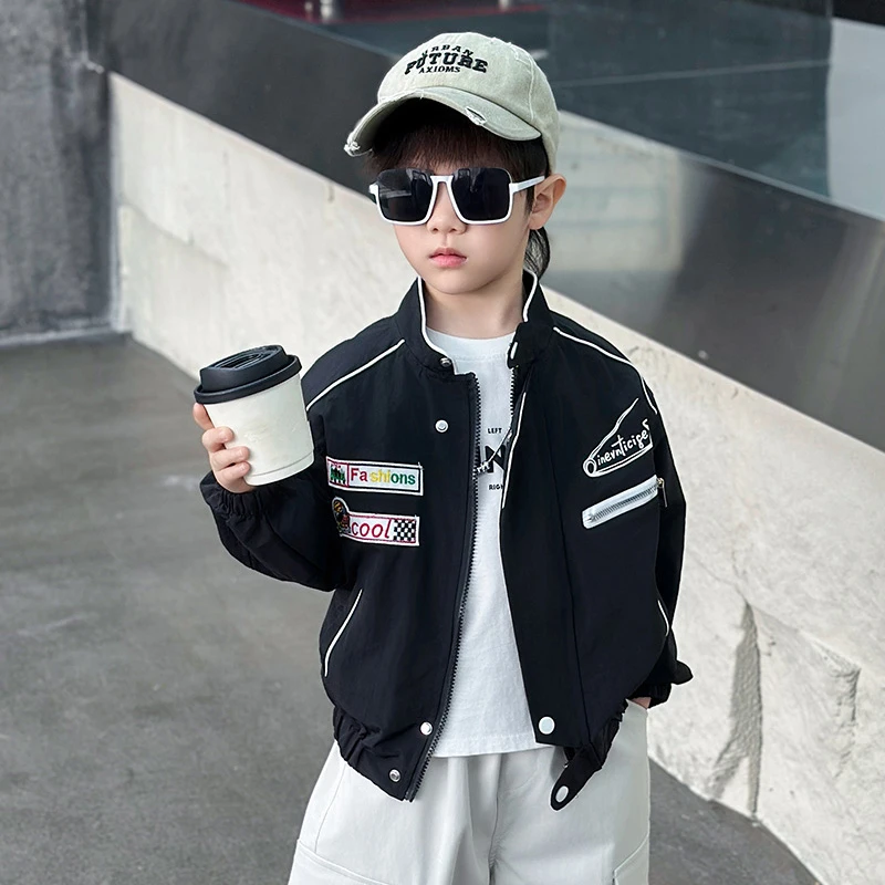 男童外套春秋儿童秋装2025新款中小童夹克宝宝上衣
