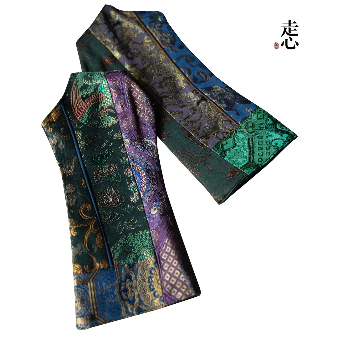 【香云走心】香云纱单只袖套25Z06402印桑蚕丝高档通用