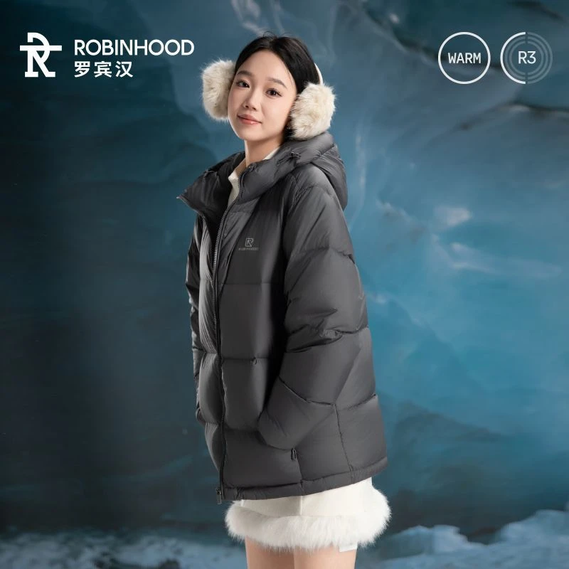 罗宾汉羽绒服男女情侣款时尚外套冬季加厚保暖冬装休闲羽绒面包服