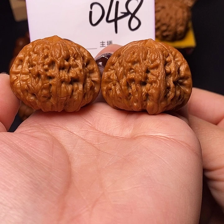 桃核吊坠文玩核桃平谷凹底39全品