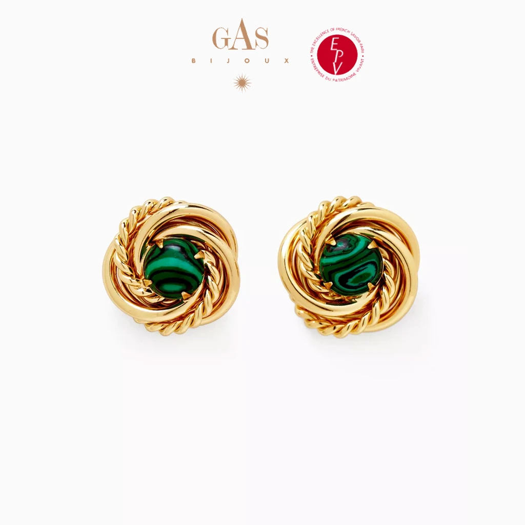 铜合金耳饰  AZLOOK 耳针 【法国进口】GAS BIJOUX 金色 Atika 耳针