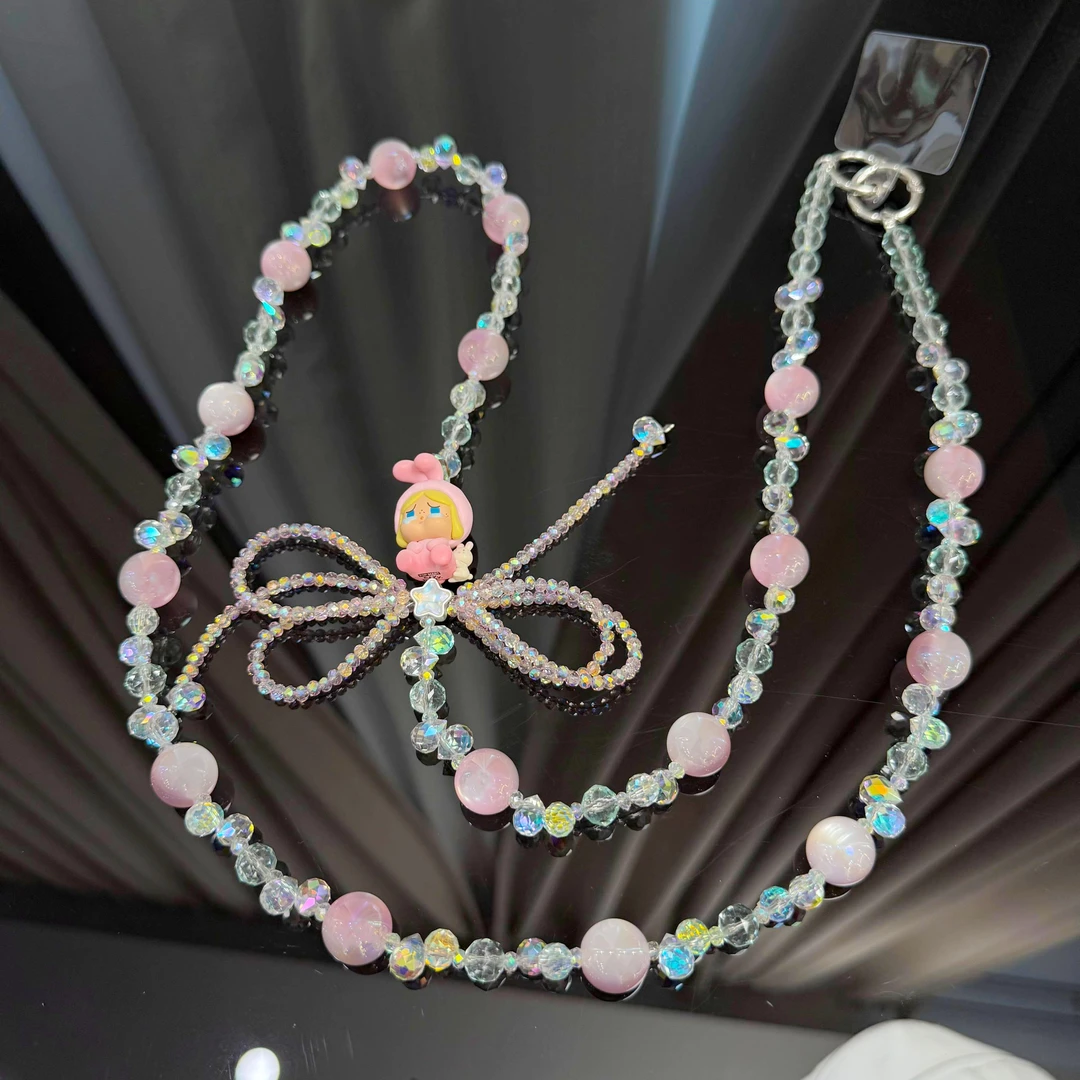 BAOSHATI/宝莎缇F-636彩色蝴蝶结长款手机链