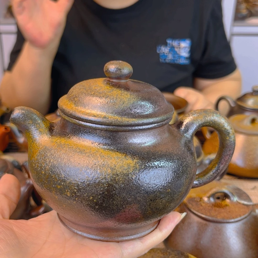 茶壶紫砂宜兴紫砂底槽清柴烧350cc