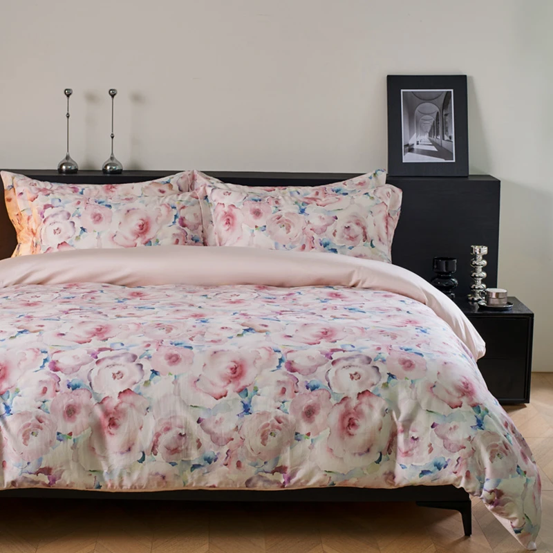 【白日梦】轻奢床单四件套简约印花舒适保暖纯棉床品四件套