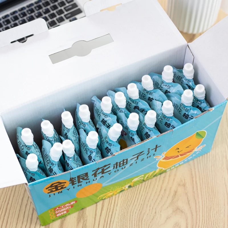 【到手一箱20袋】金银花柚子汁宝宝营养果汁浓缩清凉夏秋季饮品便携