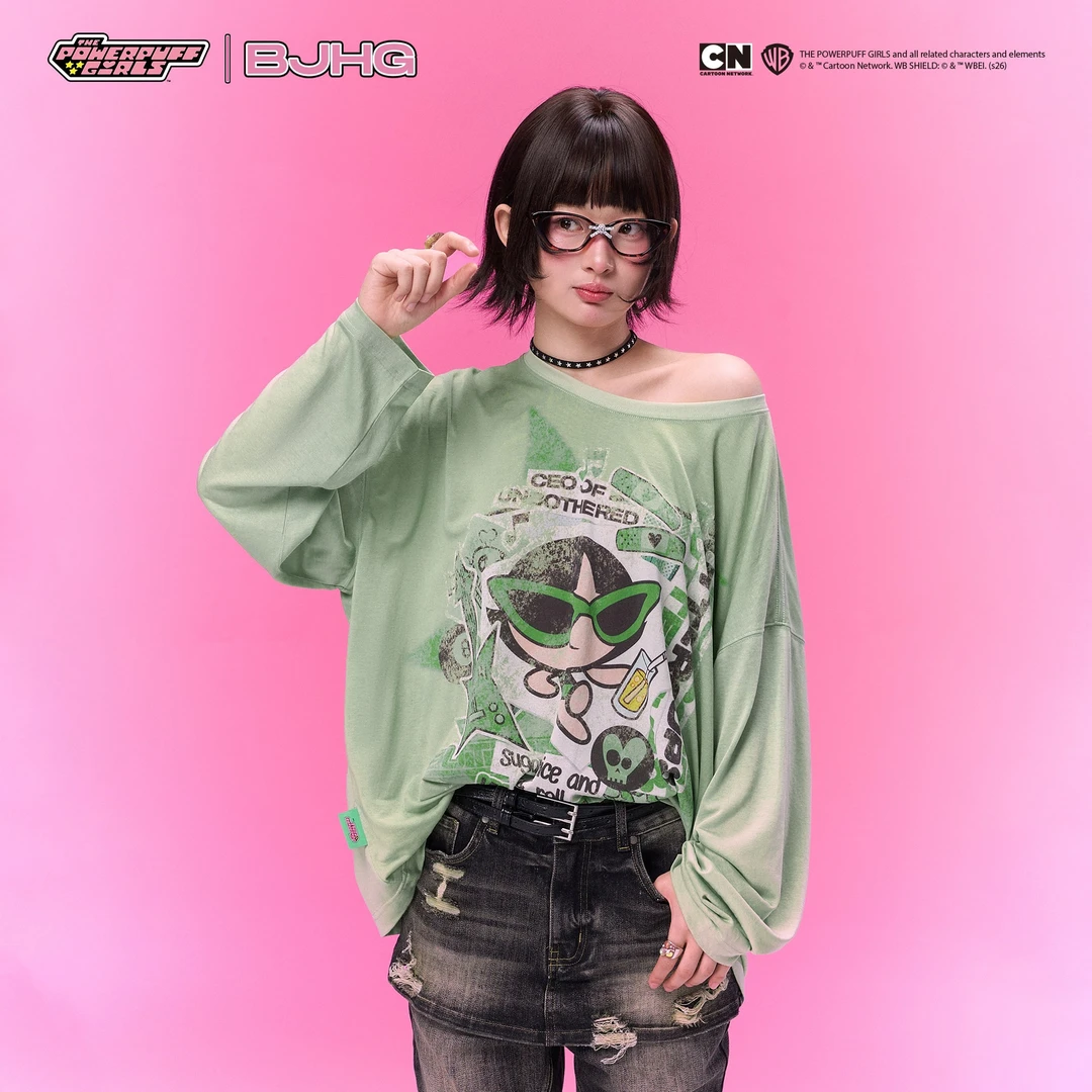 BJHG不计后果飞天小女警联名罩衫面膜罩衫夏季薄款出片漂亮衣服