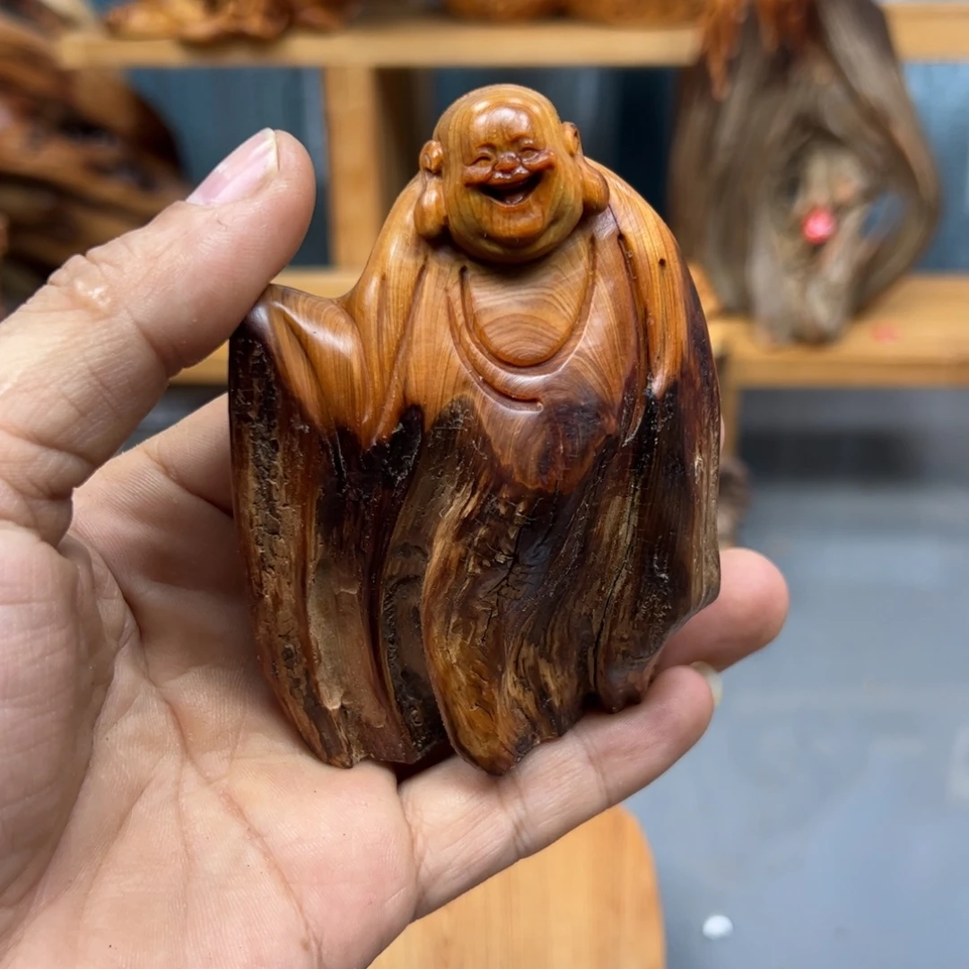 好***幽木崖柏木摆件手把件