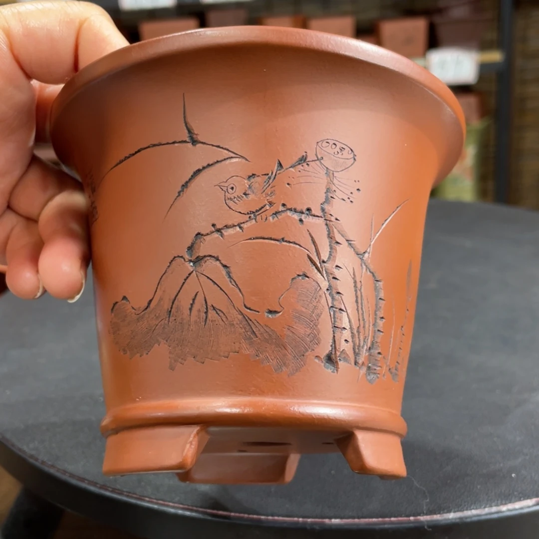 紫砂花盆紫砂花盆在这里