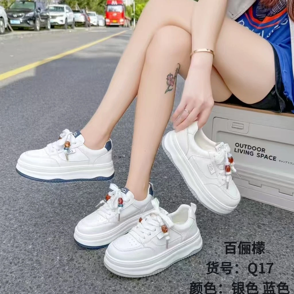 夏季透气银色时尚休闲鞋时尚韩版潮流板鞋纳帕纹