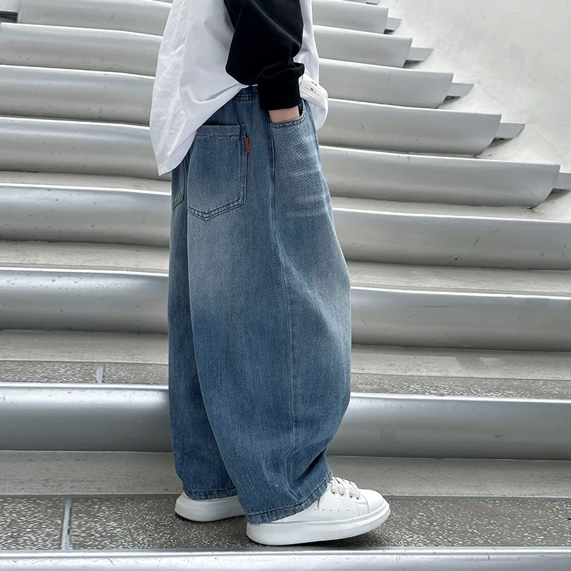 儿童装男童秋装裤子春秋款2025新款男孩休闲牛仔秋季中大童长裤潮