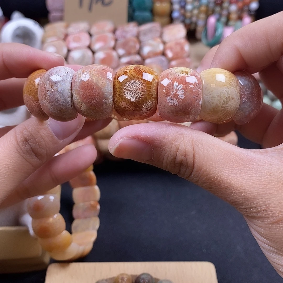 硅化珊瑚（珊瑚玉）未镶嵌手牌 上新 62