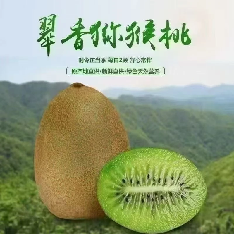 陕西新鲜翠香猕猴桃当季水果酸甜可口皮薄肉厚绿心奇异果
