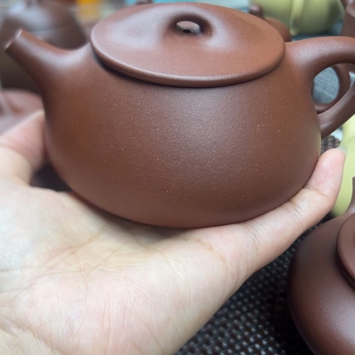 茶壶紫砂新**典半手工制作