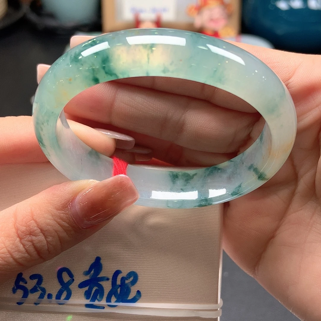 翡翠未镶嵌手镯54号
