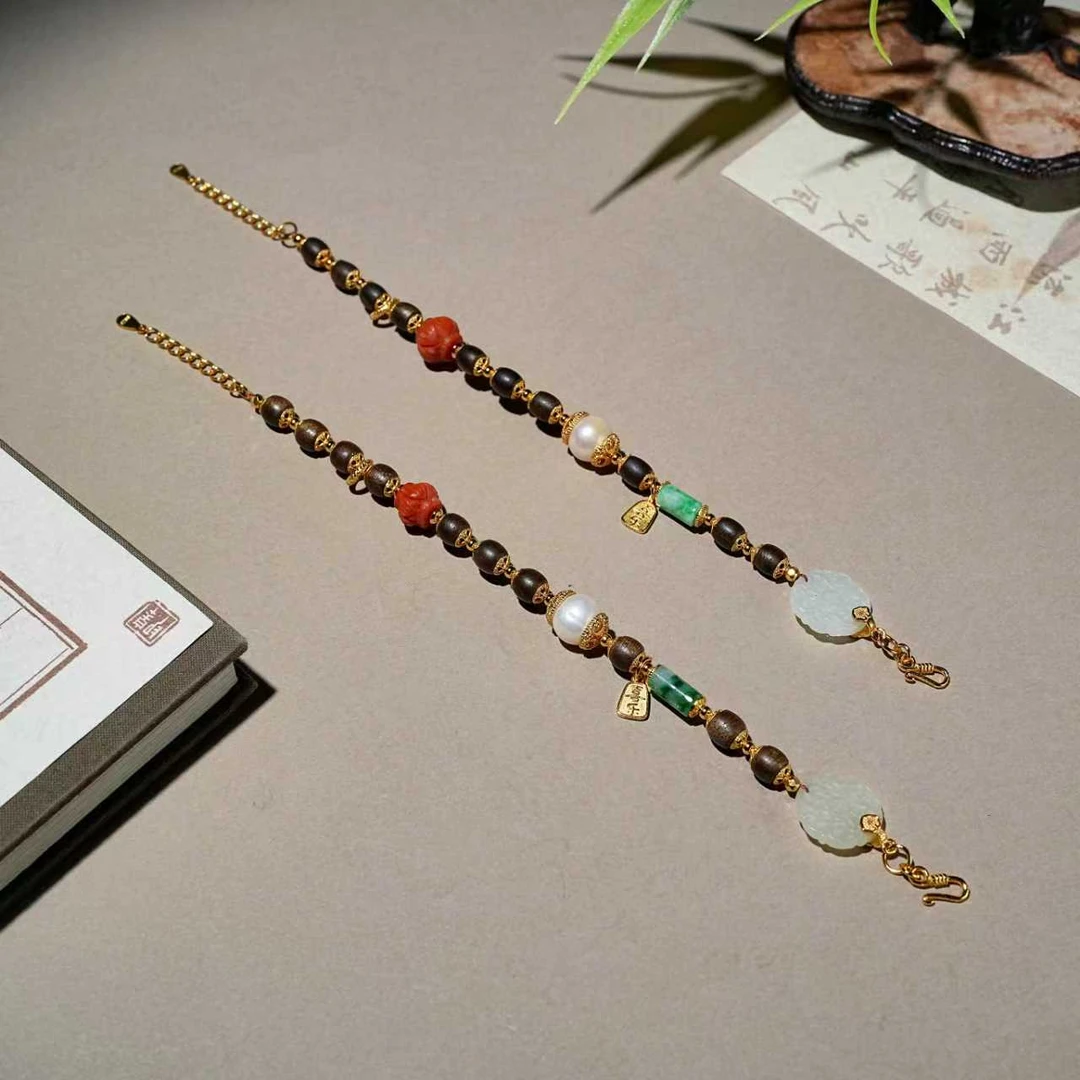 沉香天然沉香多宝手链  多样性发一 YC1000158