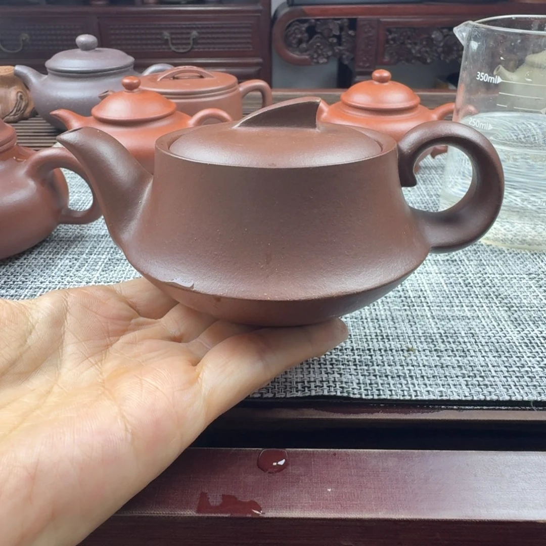 紫砂茶壶金**提210cc紫砂壶紫泥