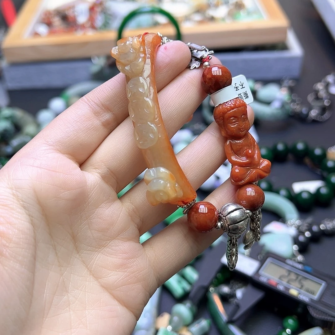 风***丽翡翠未镶嵌手链180
