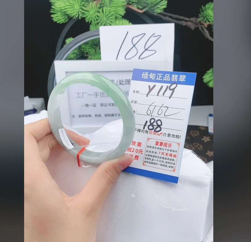 Y119【正品 缅甸翡翠】实物以直播间为准微色差