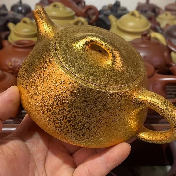 紫砂茶壶漳****产精工制作