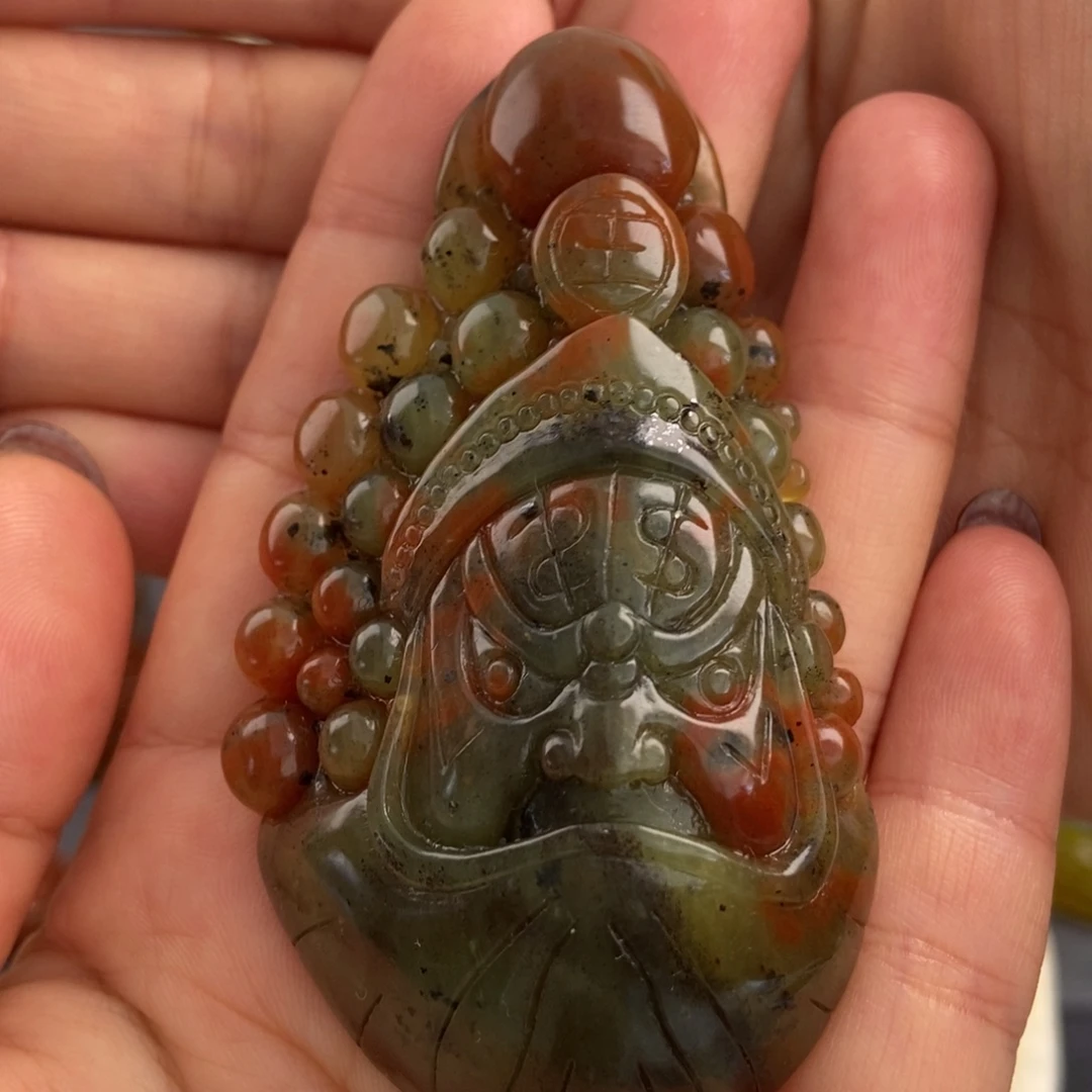 岫玉未镶嵌手把件