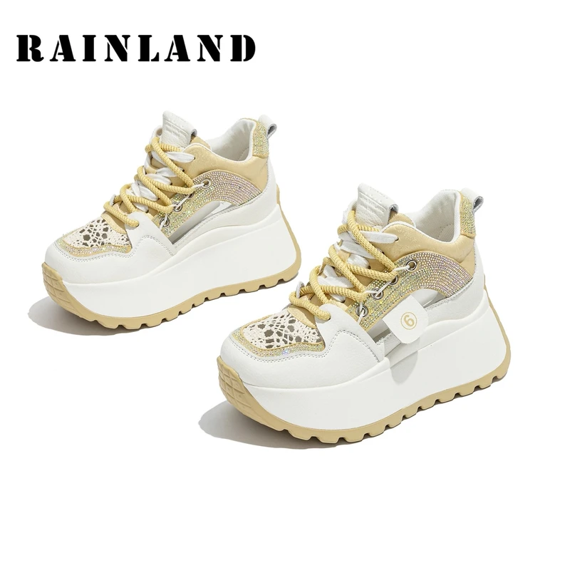 雨土女鞋网红爆款2025新款春夏季轻奢鞋子时尚休闲鞋厚底老爹鞋